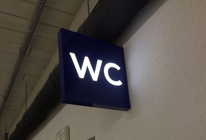 Kaseton dwustronny z dibondu