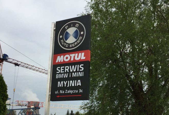 Kaseton dwustronny z dibondu